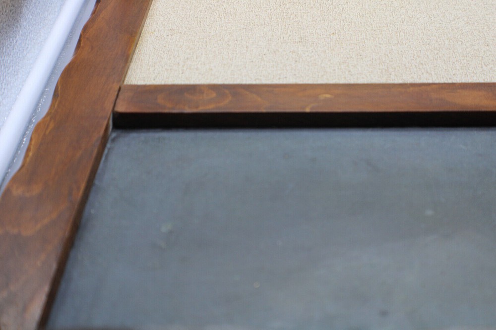 Vintage Retro Colonial Solid Pine Corkboard-Chalkboard-Storage Wall Unit