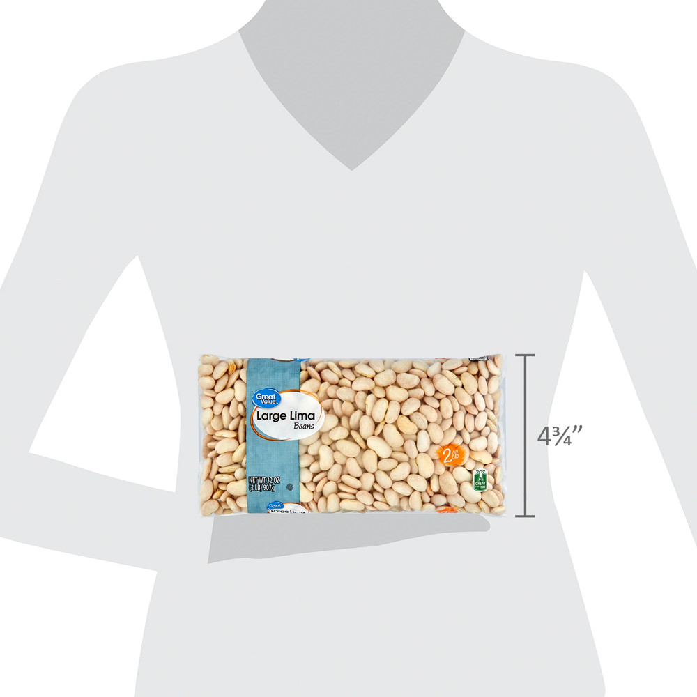 (3 Pack) Large Lima Beans, 32 Oz