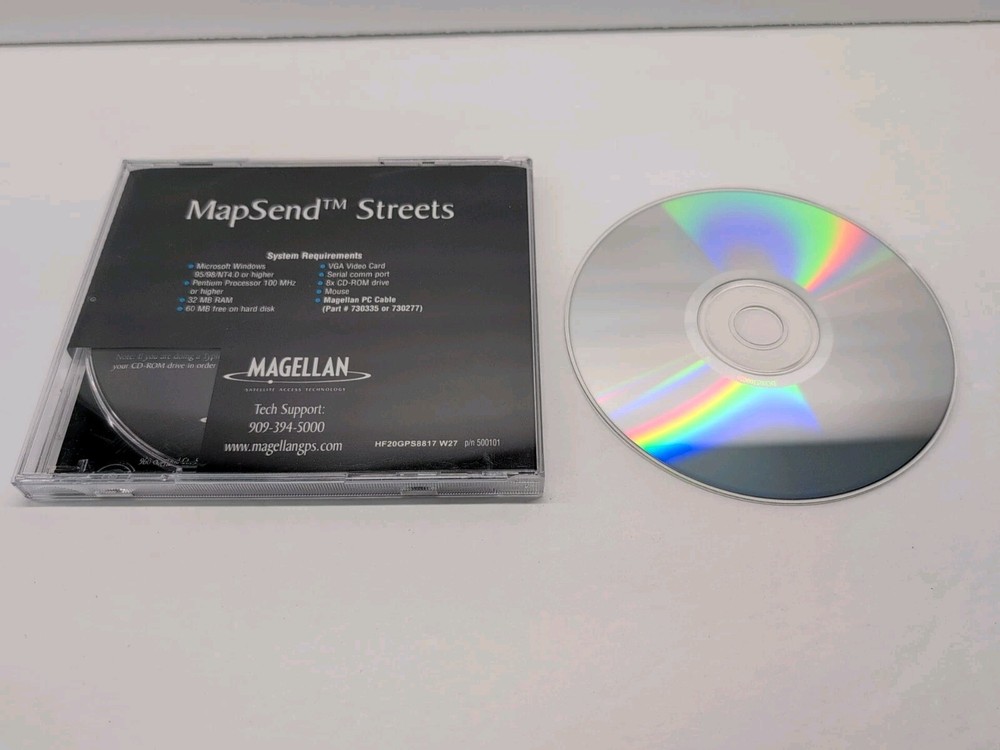 Magellan MapSend Streets CD For Map 330