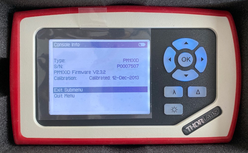 Thorlabs PM100D - Compact Power and Energy Meter Console, Digital 4" LCD