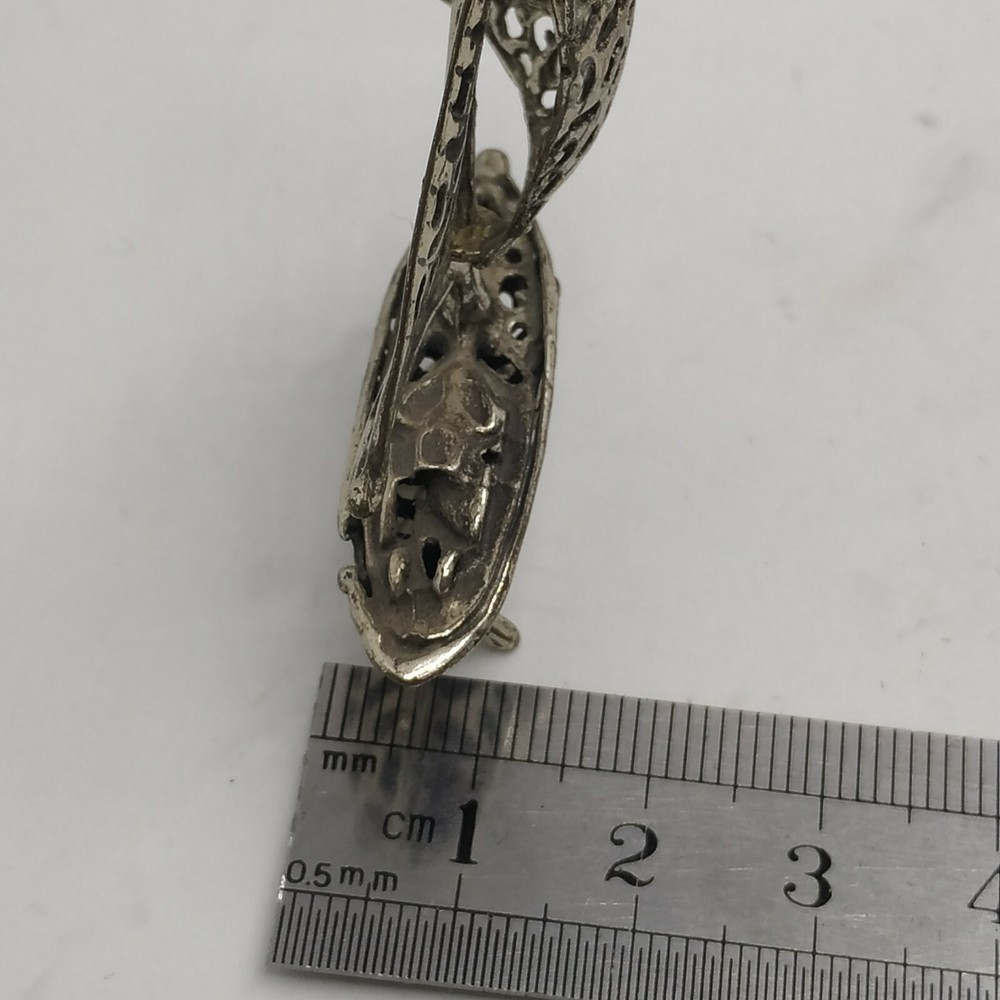 STERLING SILVER MINIATURE SAILING BOAT CUT OUT HANDMADE