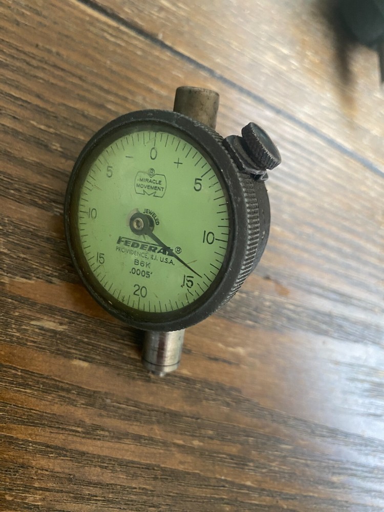 FEDERAL Dial Indicator Miracle Movement - No. B6K - .0005"  Range - NICE