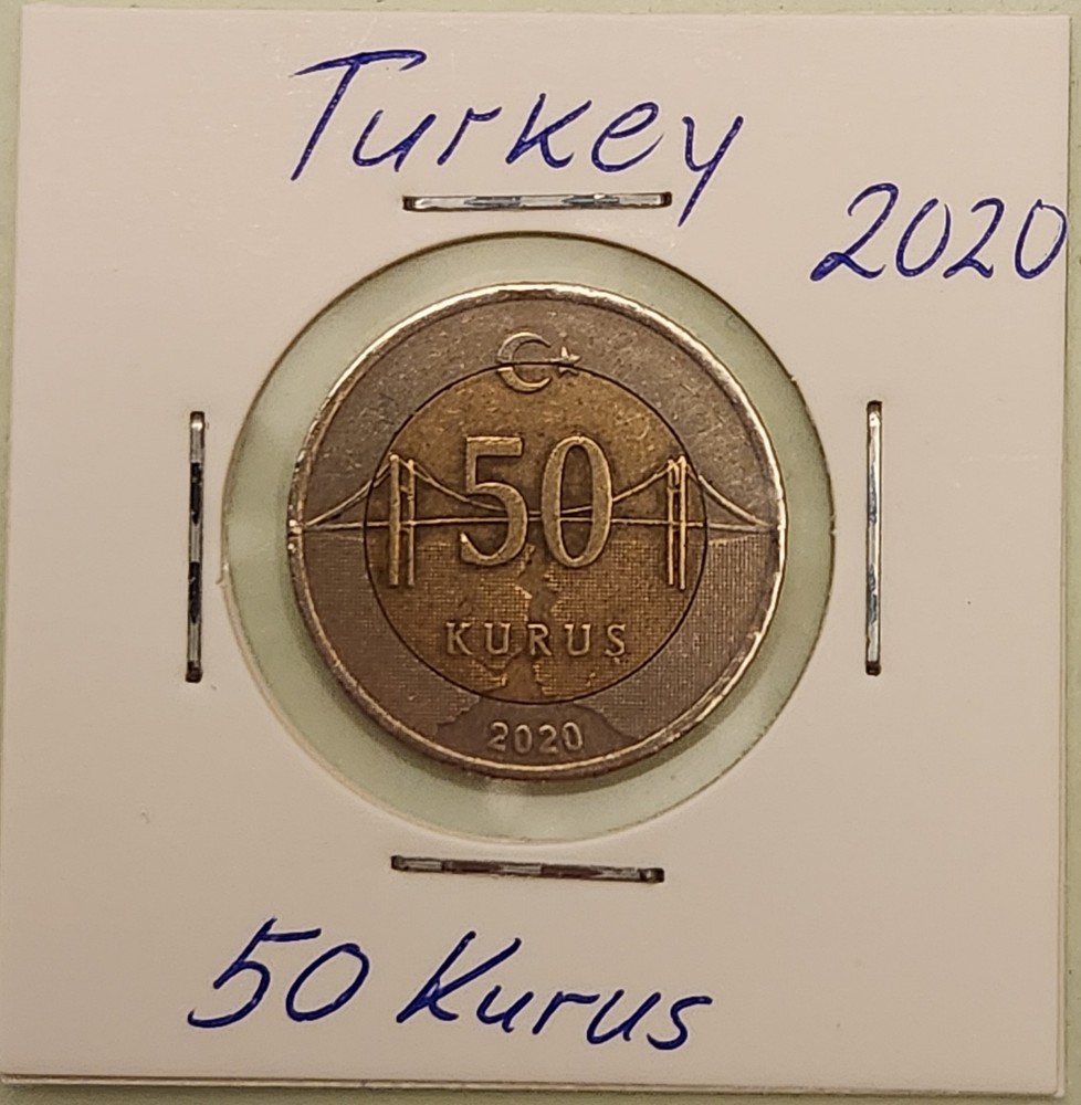 Turkey coin, 50 Kurus, 2020