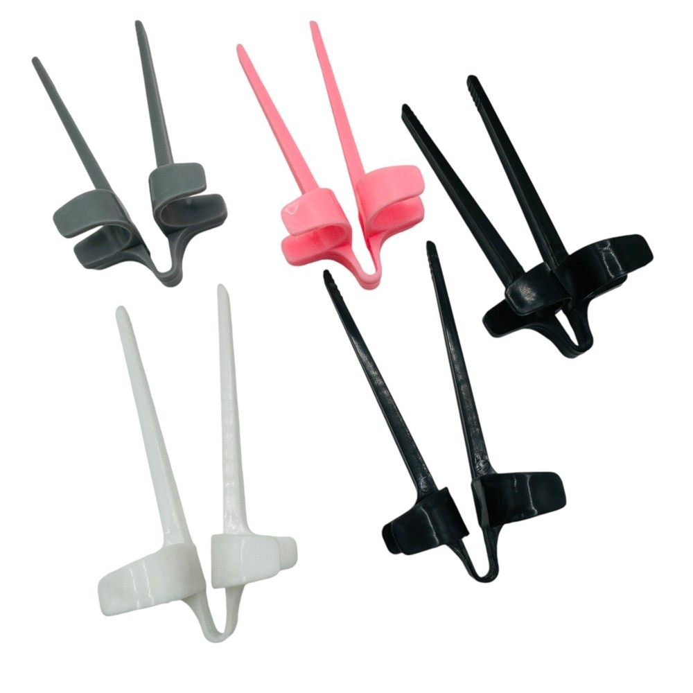 Multi-Color Plastic Chopsticks Helper Set For Kids & Adults