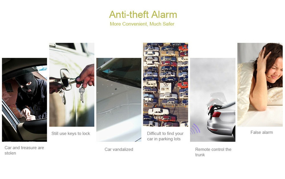 Car Accessory Remote Central Locking Kit Keyless Entry System +2 Remotes Fobs