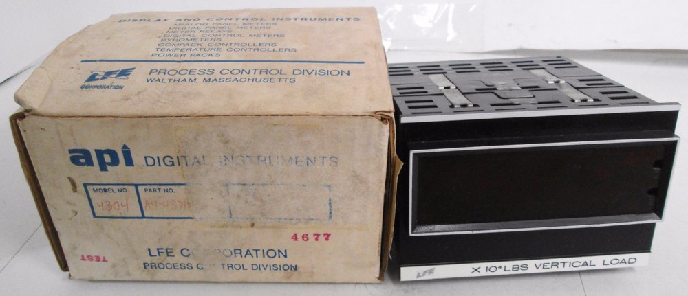 LFE Corp API Digital Model 4304 Digital Panel Meter