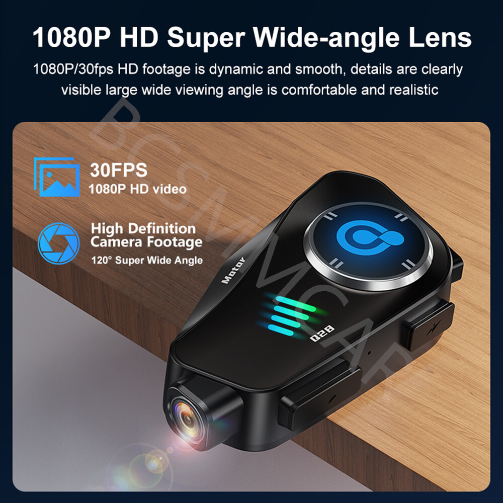 Motorcycle Helmet Headset Dashcam Wireless WiFi Video Recorder Camera Waterproof