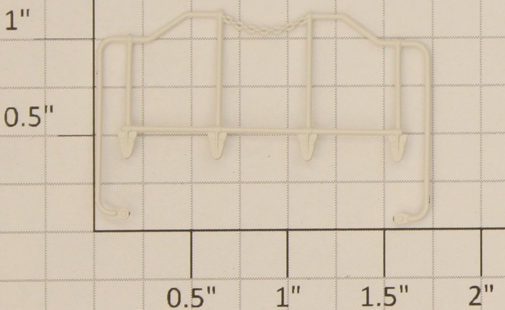 S-Helper 653-12-02-WH Switcher Multiple Unit White End Railing