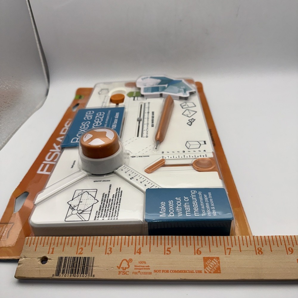 Fiskars Box Envelope Bow Making Tool Box Maker 119310-1002