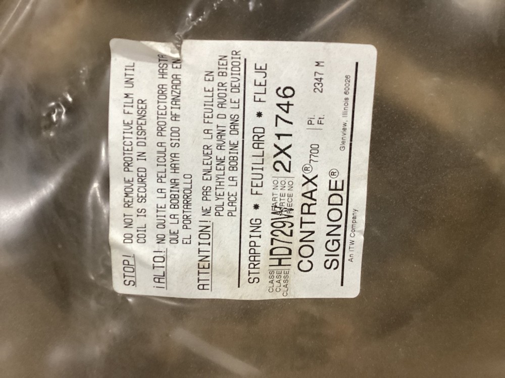 SIGNODE STRAPPING FEUILLARD 2 X 1746 #102E23PR6