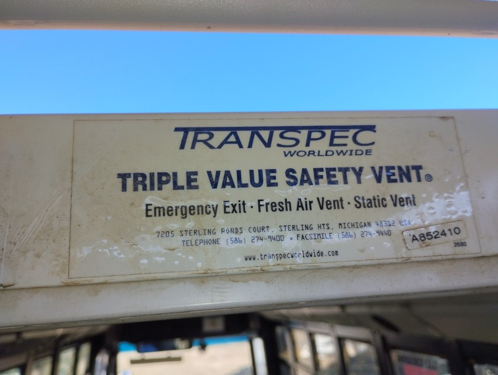 TRANSPEC EMERGENCY EXIT ESCAPE HATCH VENT ALARM BUS Hatch Only No Mounting