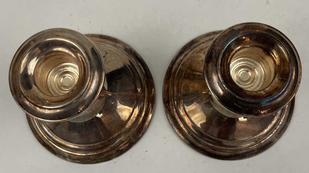 Gorham Silver Plated ~ Weighted Candle Holders YC3003