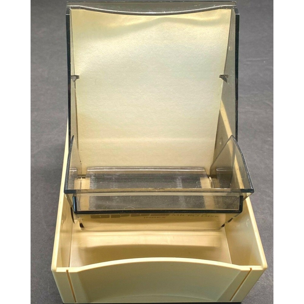 Vintage 80s Opus Floppy Micro Disk Plastic Storage Case Holds 10 3.5" Inch