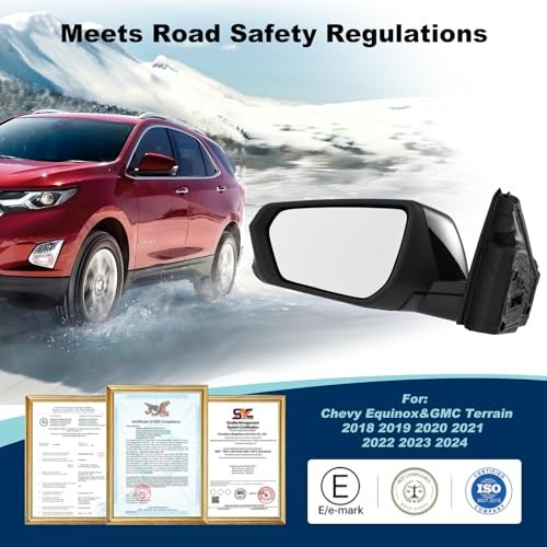 Side mirror assembly replacement, left side mirror assembly replacement, right