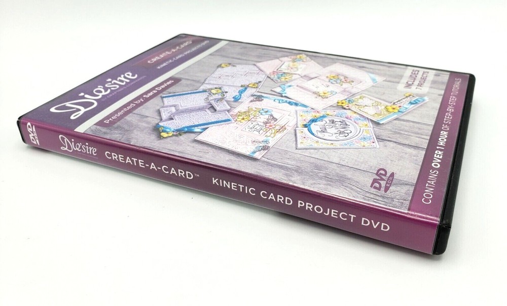 Die'sire Create-A-Card DVD ~ KINETIC CARD PROJECTS ~ Includes 7 Projects