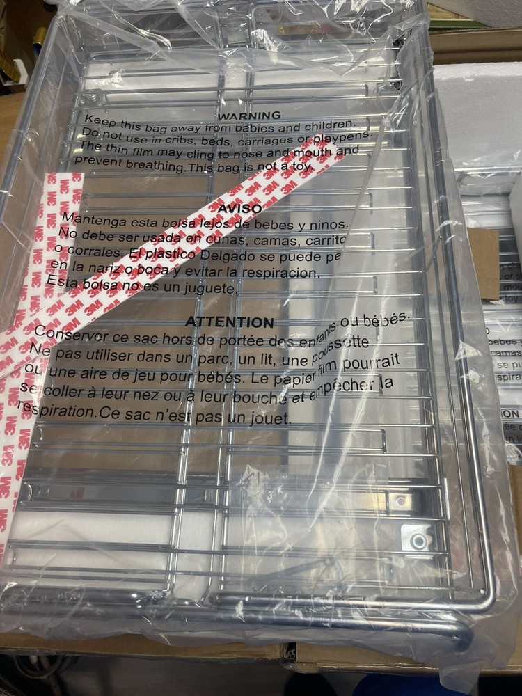 Pop-It Silver Adjustable Sliding Cabinet Organizer (2-Pack) 2SD-13 NEW