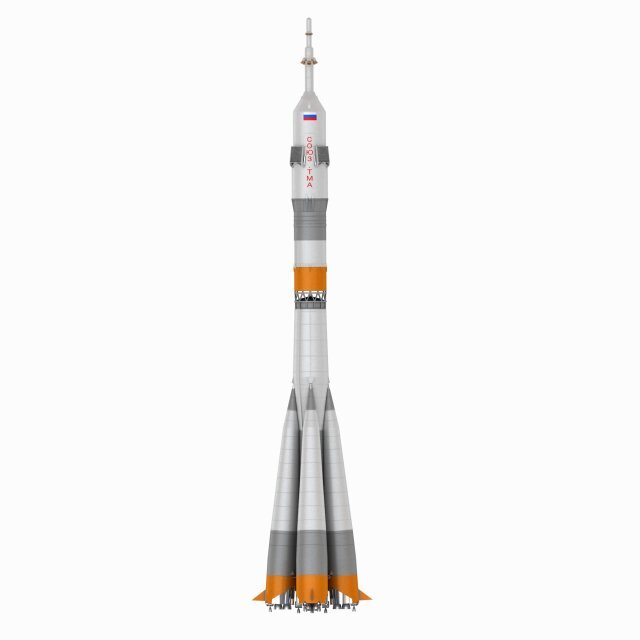 Soyuz 2.1a MS-23 Russian Model Spacecraft