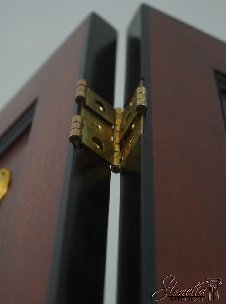 71754: Regency 4 Panel Mahogany Folding Screen Room Divider