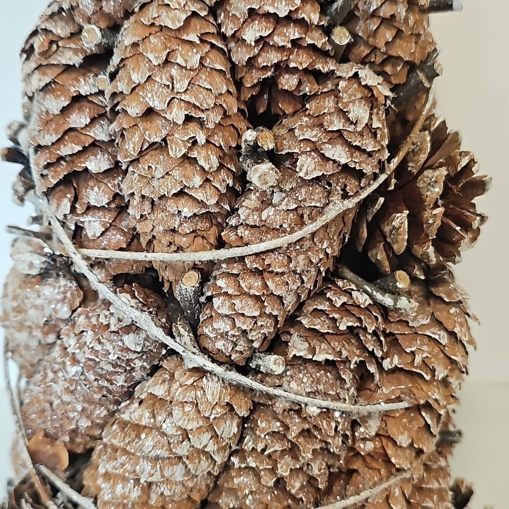 Smith & Hawkins Frosted Glitter Pinecone Christmas Tree Medium 16''