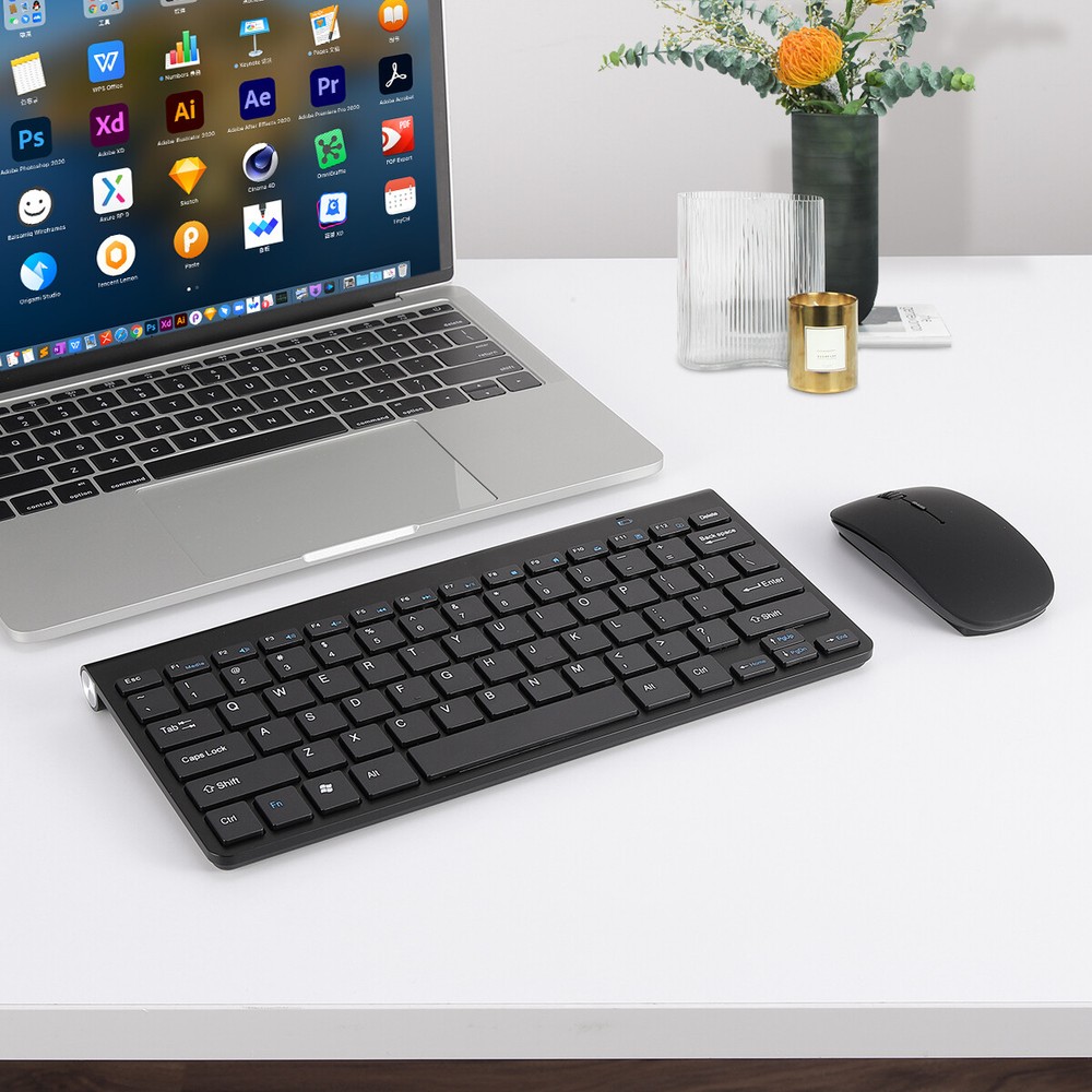 Ultra-Thin Wireless Keyboard And Mouse Set 2.4G For Mac Apple PC Computer Lot