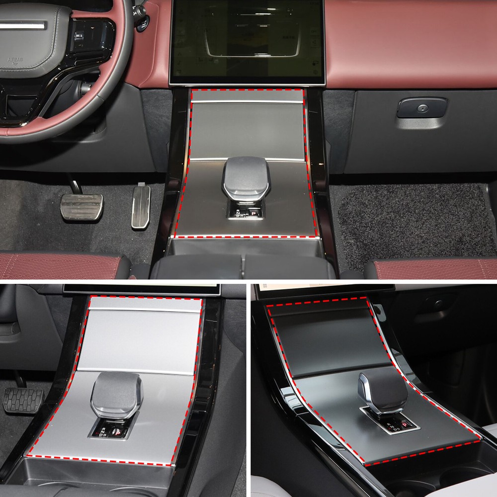 ABS Gloss Black Console Gear Shift Panel Cover Trim For Range Rover Velar 2024+