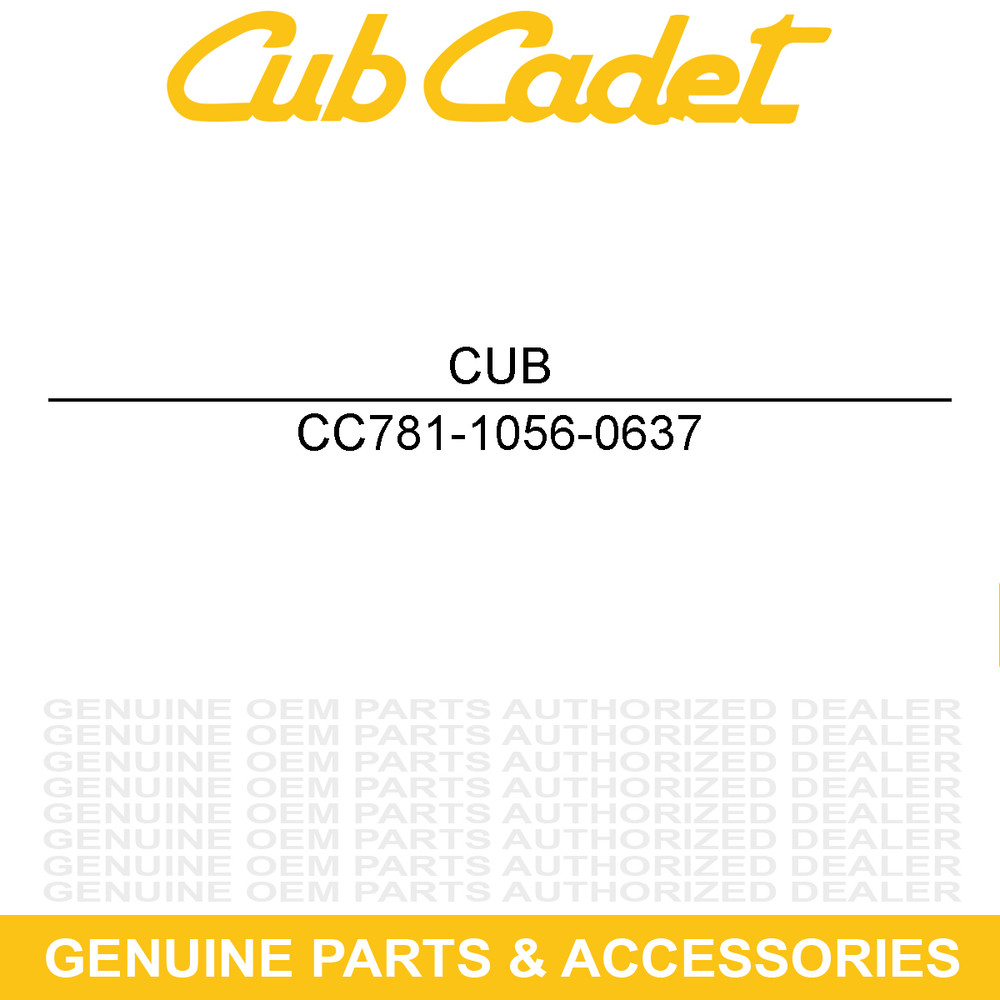 CUB CADET 781-1056-0637 Upper Handle Bracket CSV070 CSV061 CSV060K CSV050 CSV