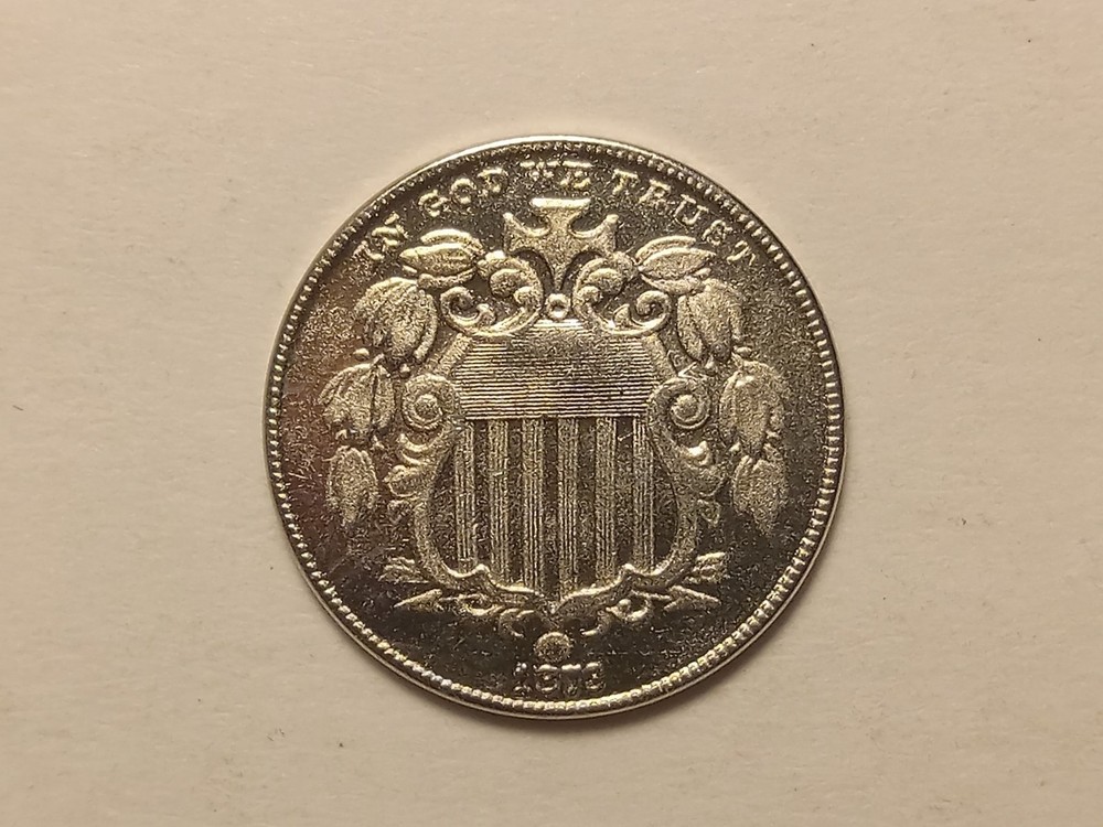 US 1879 Shield Nickel Coin Modern Restrike Token