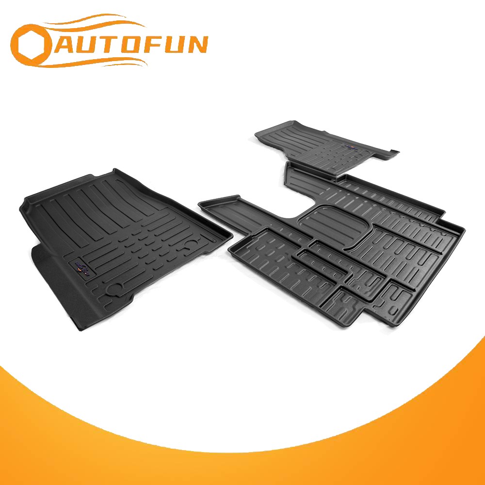 3PCS Floor Mat Floor Liners Set For Freightliner Cascadia 113 125 & Evolution