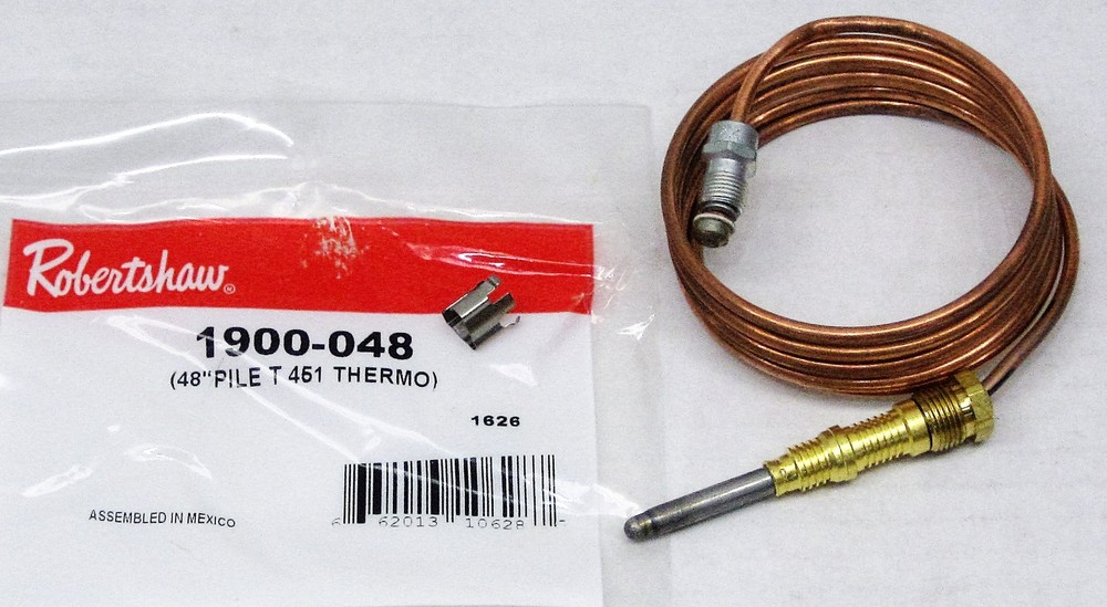 Robertshaw Thermocouple 48" 1900-048 with Split Nut (51-1311)