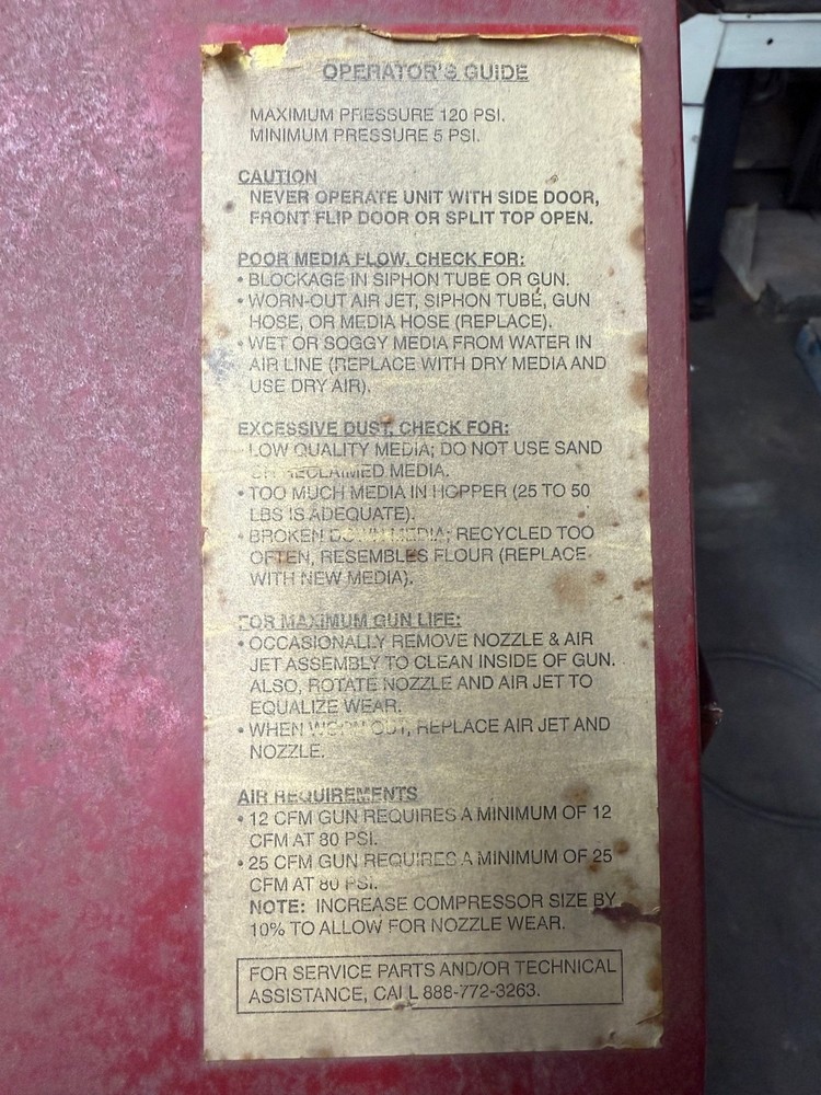 ACE 0204 SANDBLAST CABINET #2