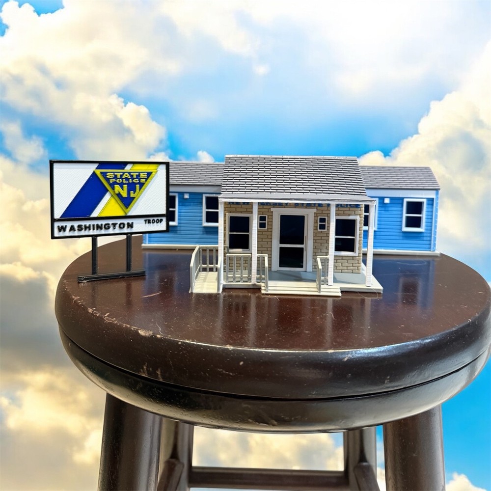 O Scale "NJ State Police Barracks" 3D Printed Kit