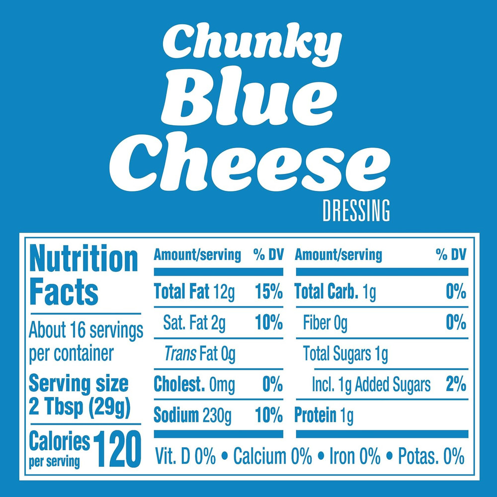 Chunky Blue Cheese Dressing (16 Fl Oz Bottle)