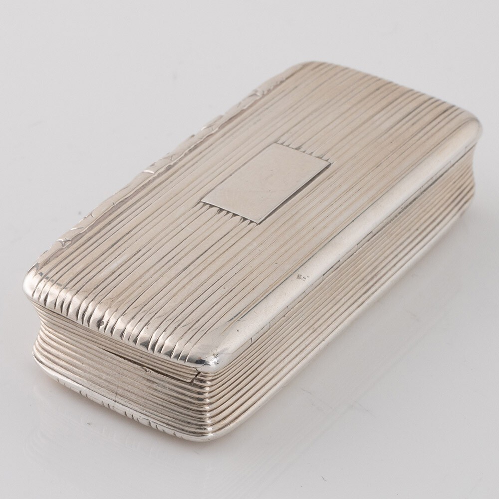 Nathaniel Mills Silver Snuff Box Birmingham 1828