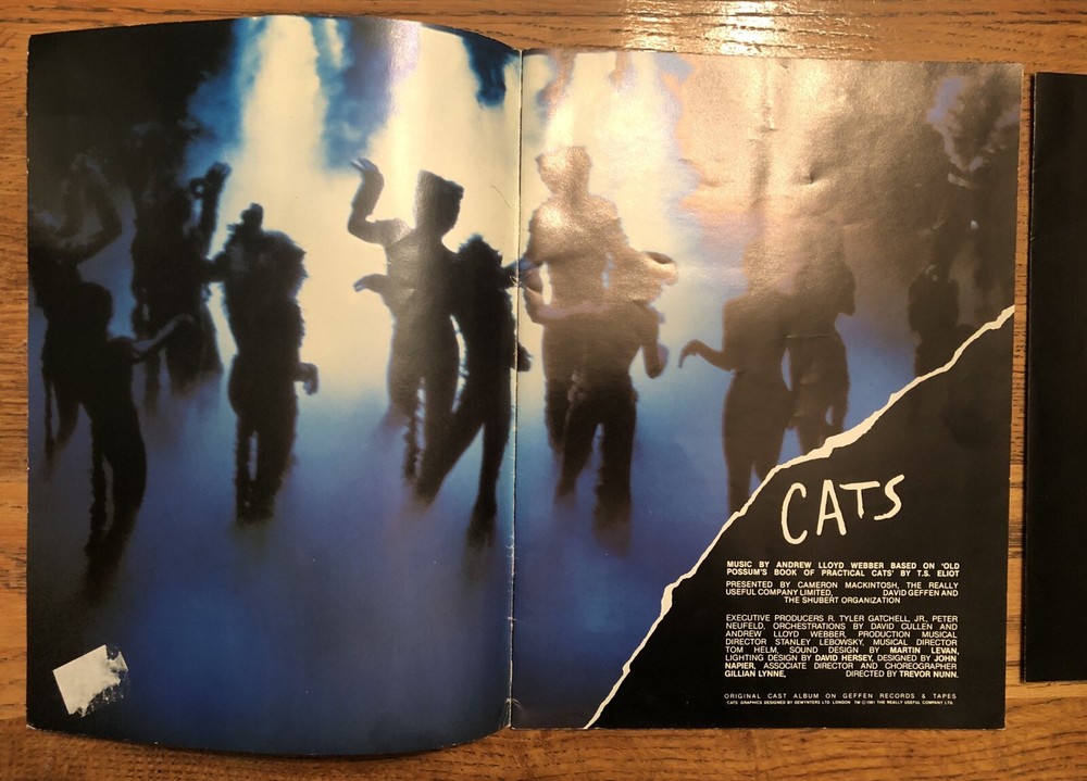 Cats Playbill Stagebill Program Schubert Theatre Chicago 1981