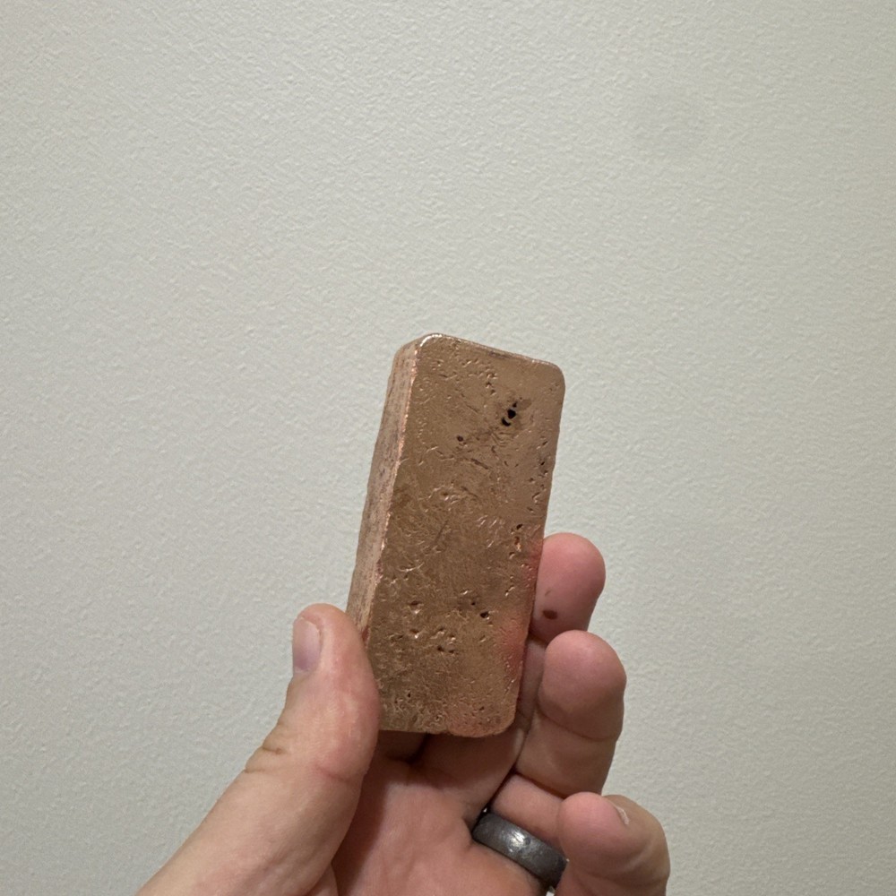 1.2 lb+ Hand Poured Copper Bar