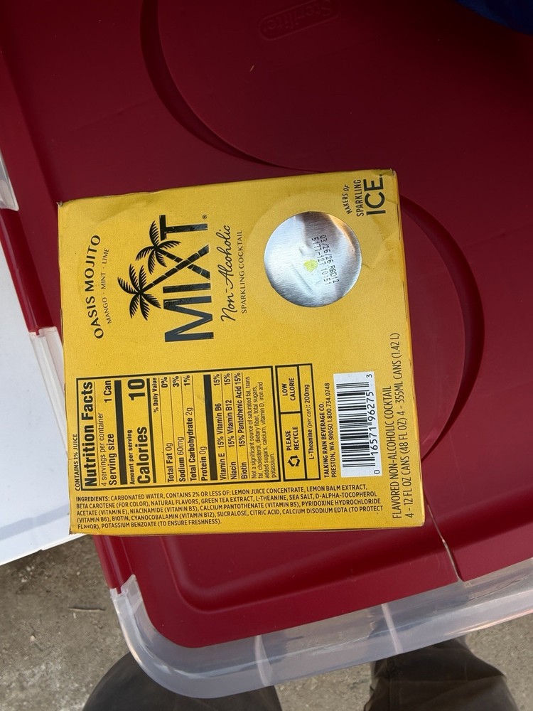 4 pack MIXT NON alcoholic Sparkling Cocktail Zero Sugar
