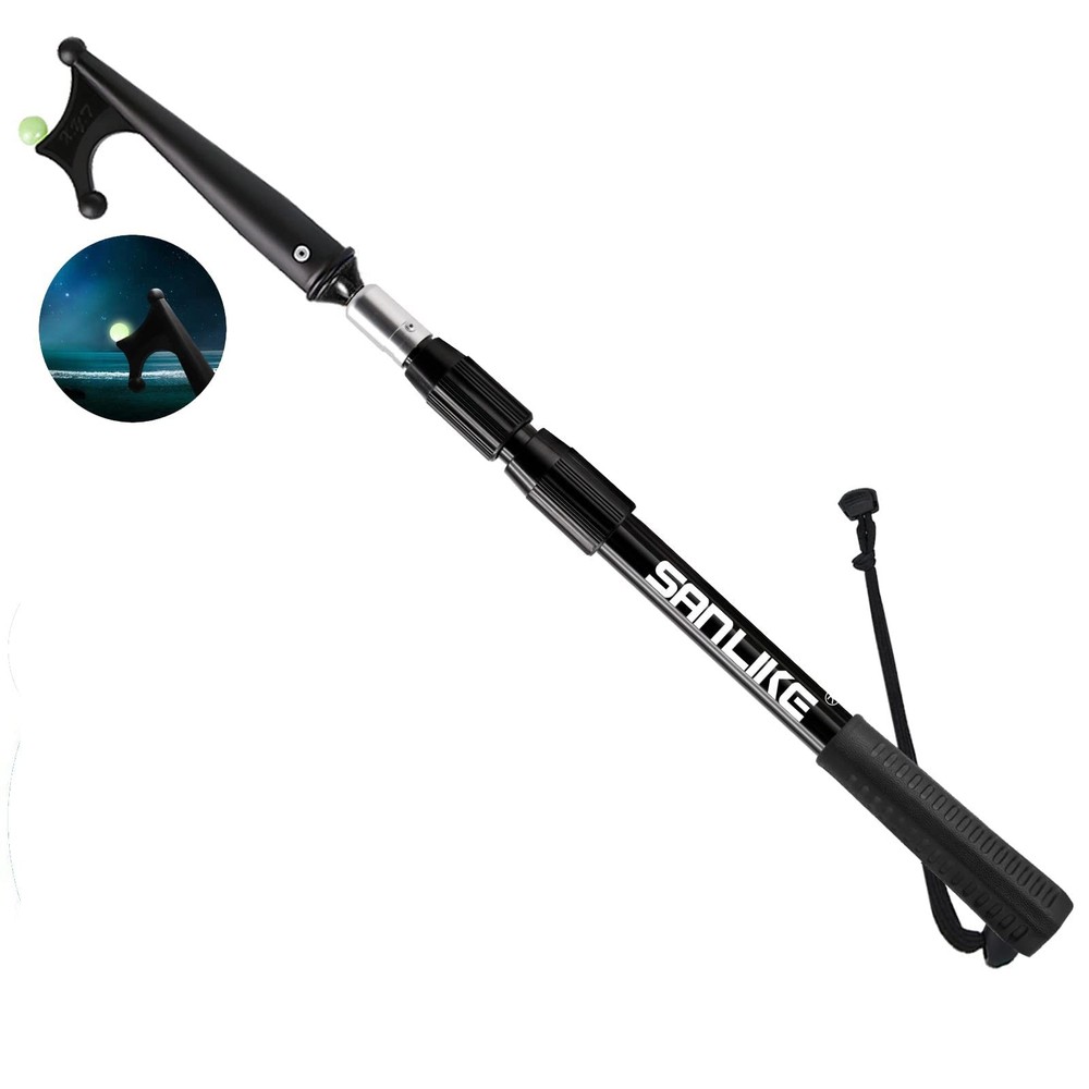 SANLIKE Boat Hooks for Docking Telescoping Extension Pole Hook with 3.9FT