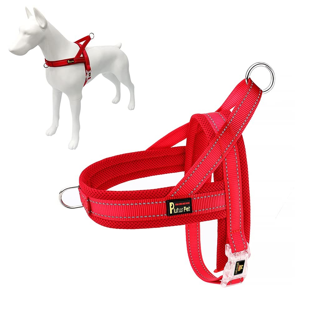 No Pull Dog Harness with Breathable Mesh Padded, Adjustable Reflective Escape...