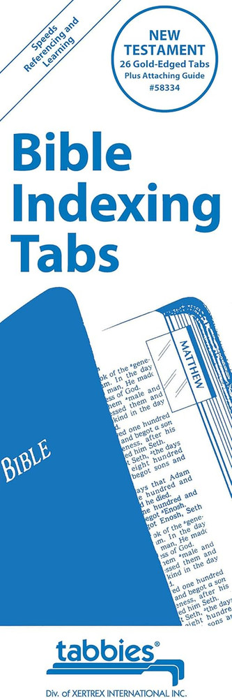 Gold-Edged Bible Indexing Tabs, New Testament Only, Includes 26 Tabs ()