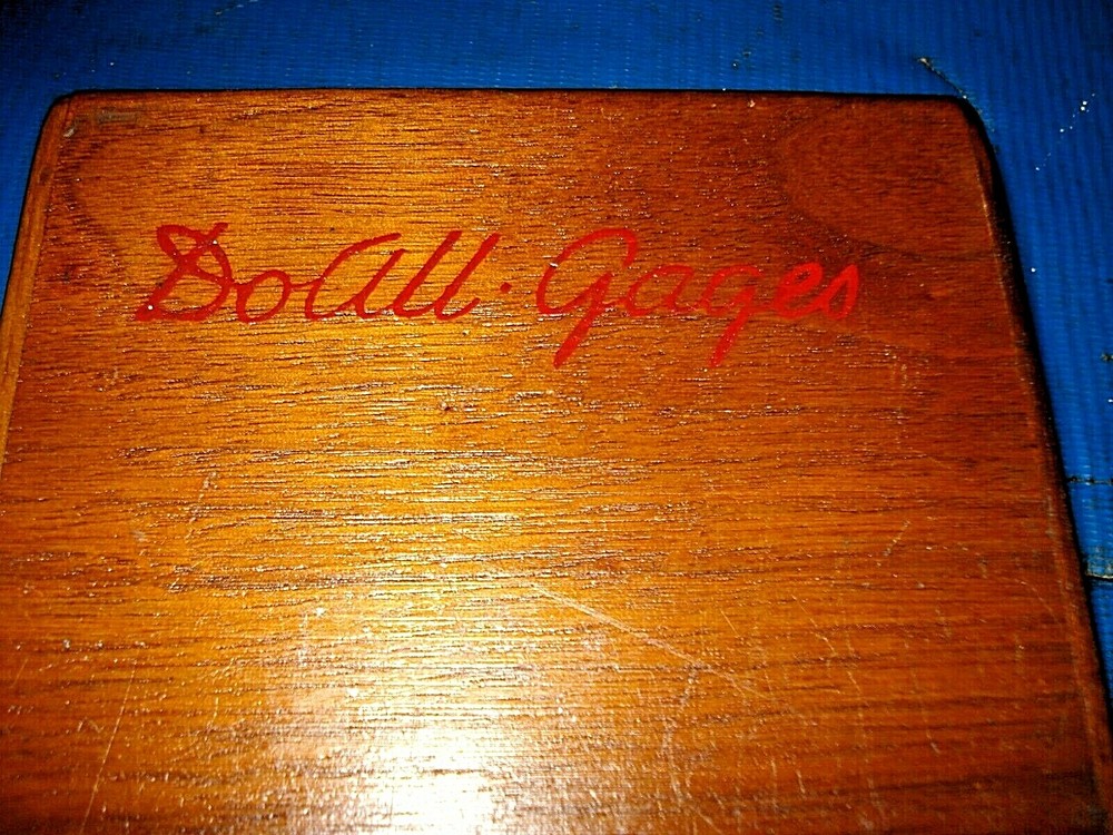VINTAGE DOALL RECTANGULAR GAGE BLOCK ACCESSORIES SET w/ original box EXCELLENT