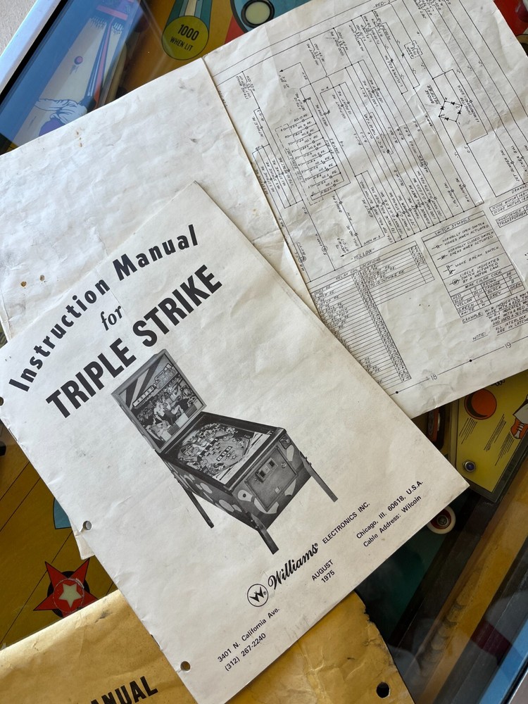 Pinball machine, complete with documents, working, full size