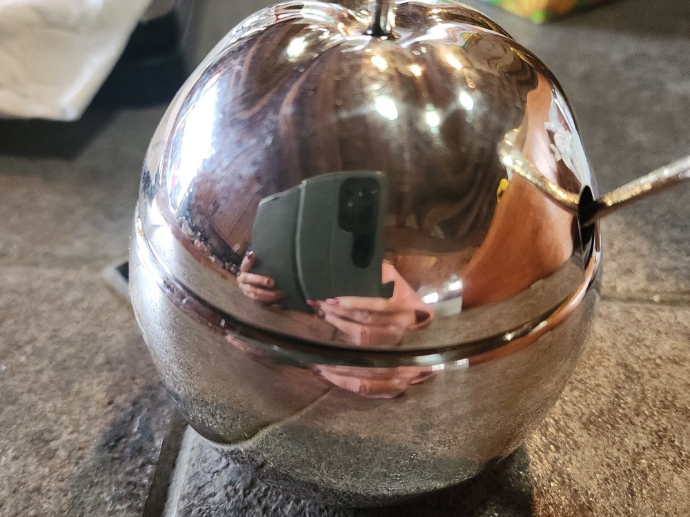 Vintage Apple Jam Jar with Spoon