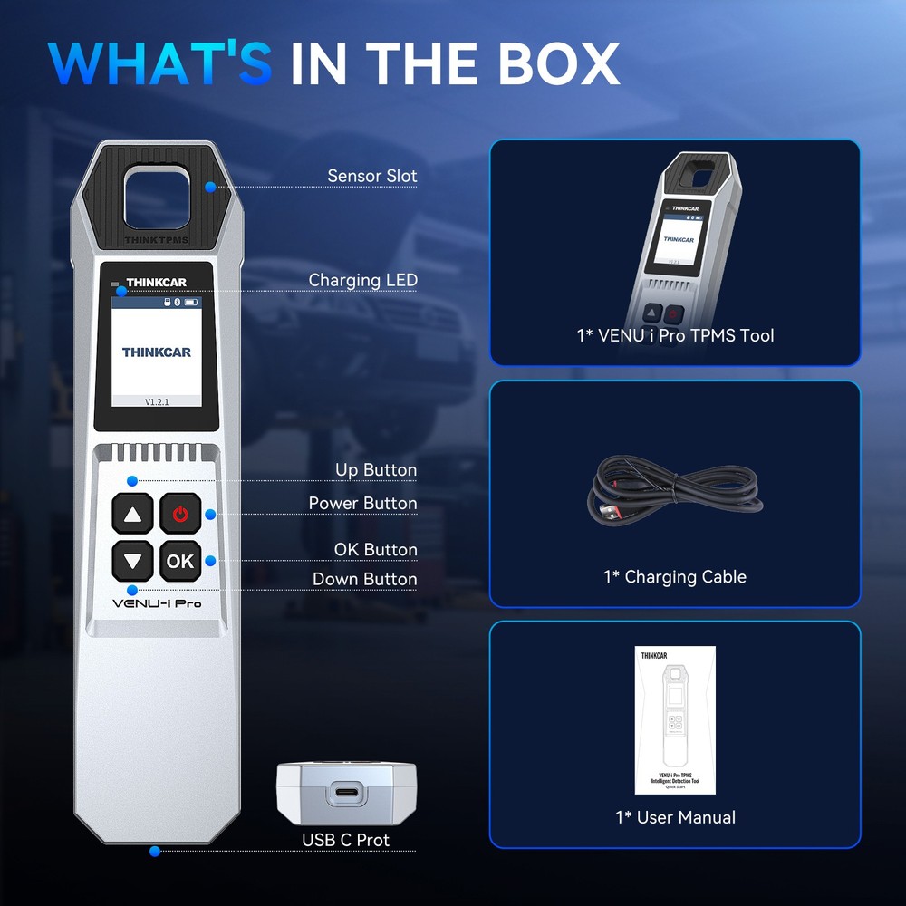 THINKCAR Ipro & VENU5 TPMS Tool Set Tire Pressure Sensor TPMS System Diagnostics
