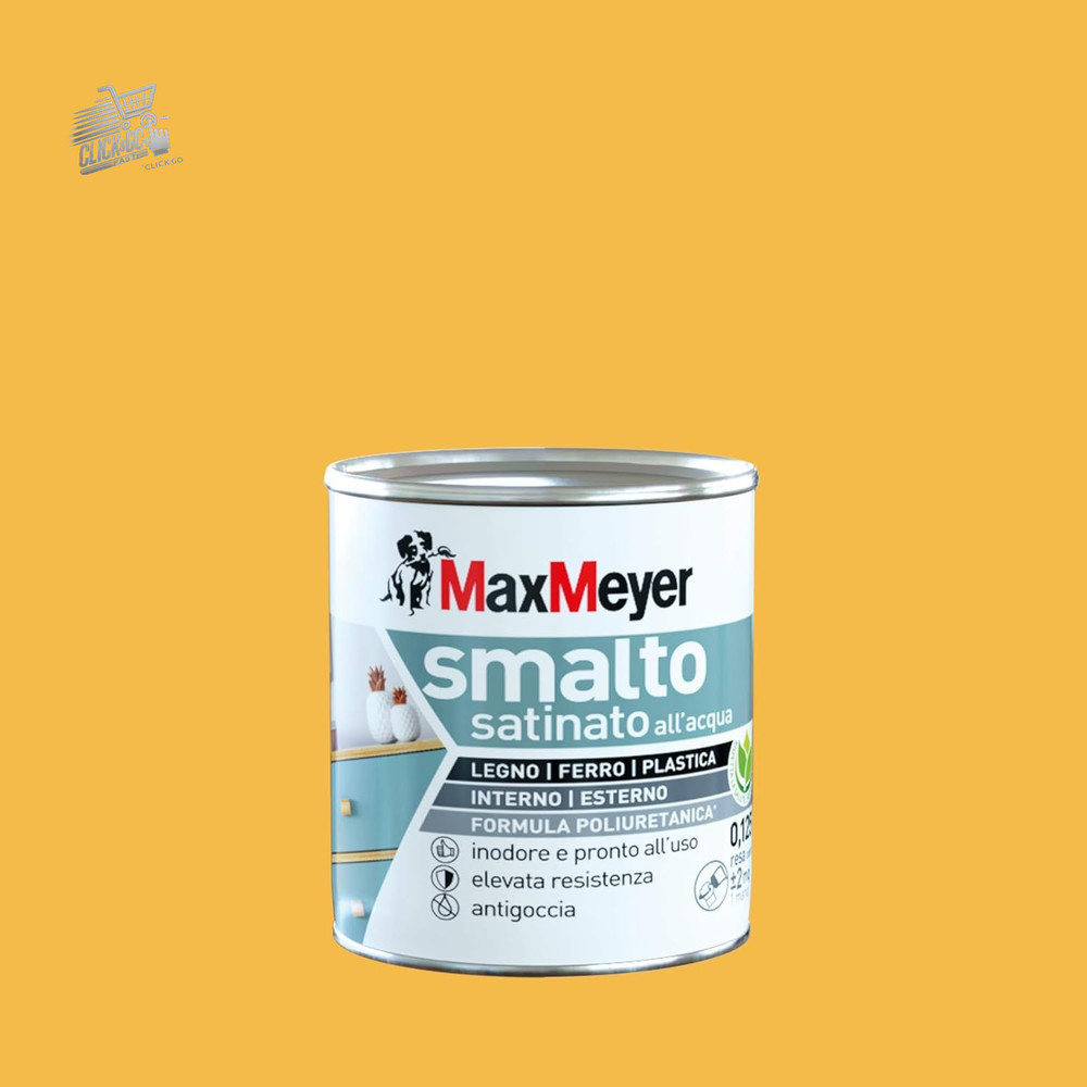 Yellow Satin Polyurethane Water Enamel Summer 0.125L