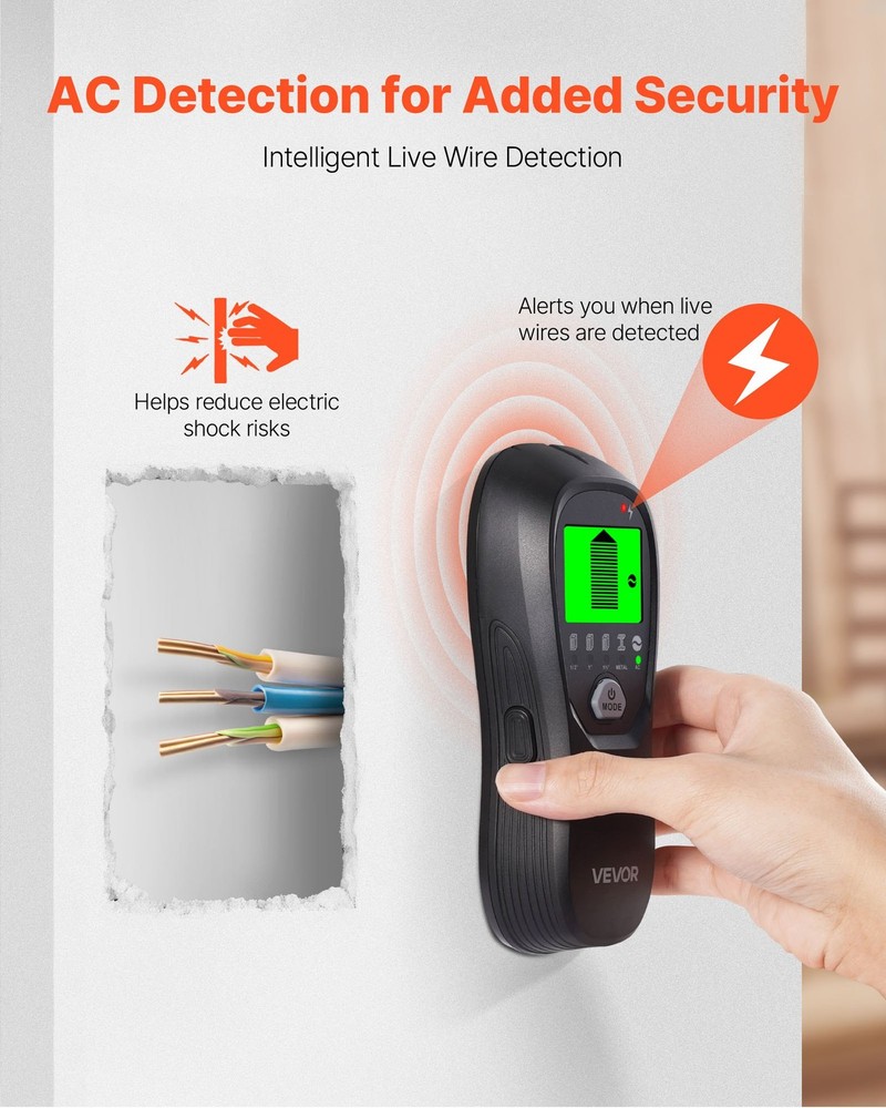 Stud Finder Wall Scanner 5 in 1 Electronic Wall Stud Detector Smart Sensor