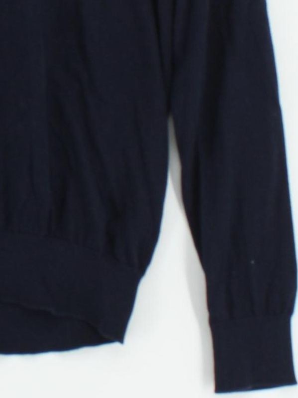 Ralph Lauren Men's Jumper S Blue 100% Cotton Collared Pullover