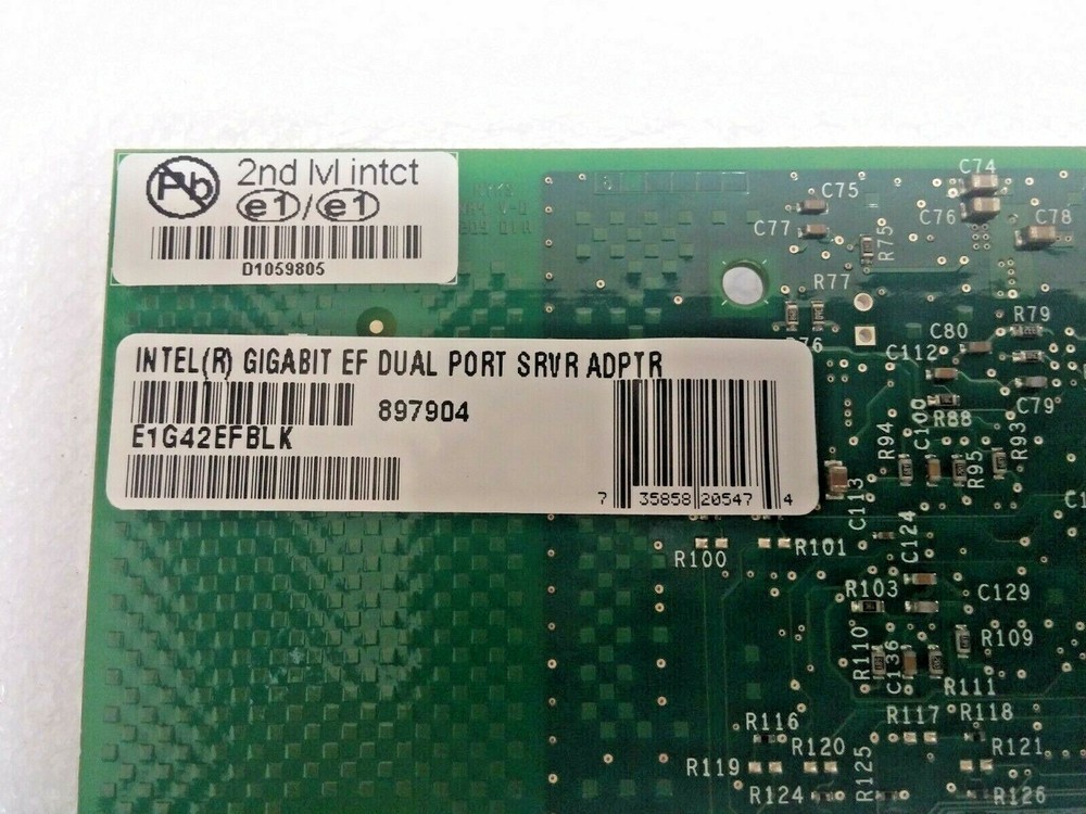 Original Intel Gigabit EF Dual Port Server Adapter E1G42EFBLK Low Profile