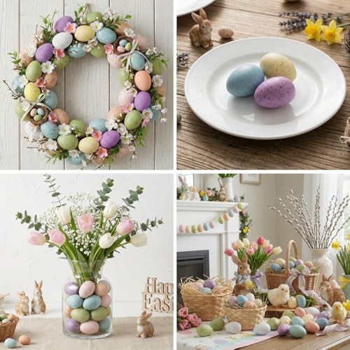  36Pcs Plastic Easter Eggs,2.4" Multi Color Pastel Speckled Eggs for Style3