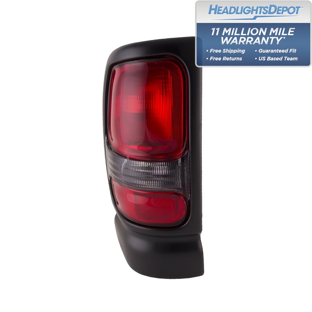 Tail Light Fits 1994-2002 Ram Dodge Ram 1500 2500 3500 Left Driver Side Assembly