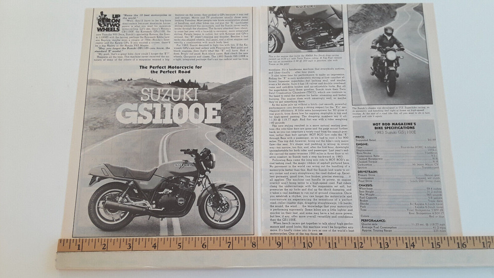 1983 SUZUKI GS1100 ORIGINAL ARTICLE